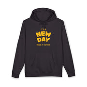 New Day Hoodie — Rise N' Shine Retro Graphic Hooded Sweatshirt