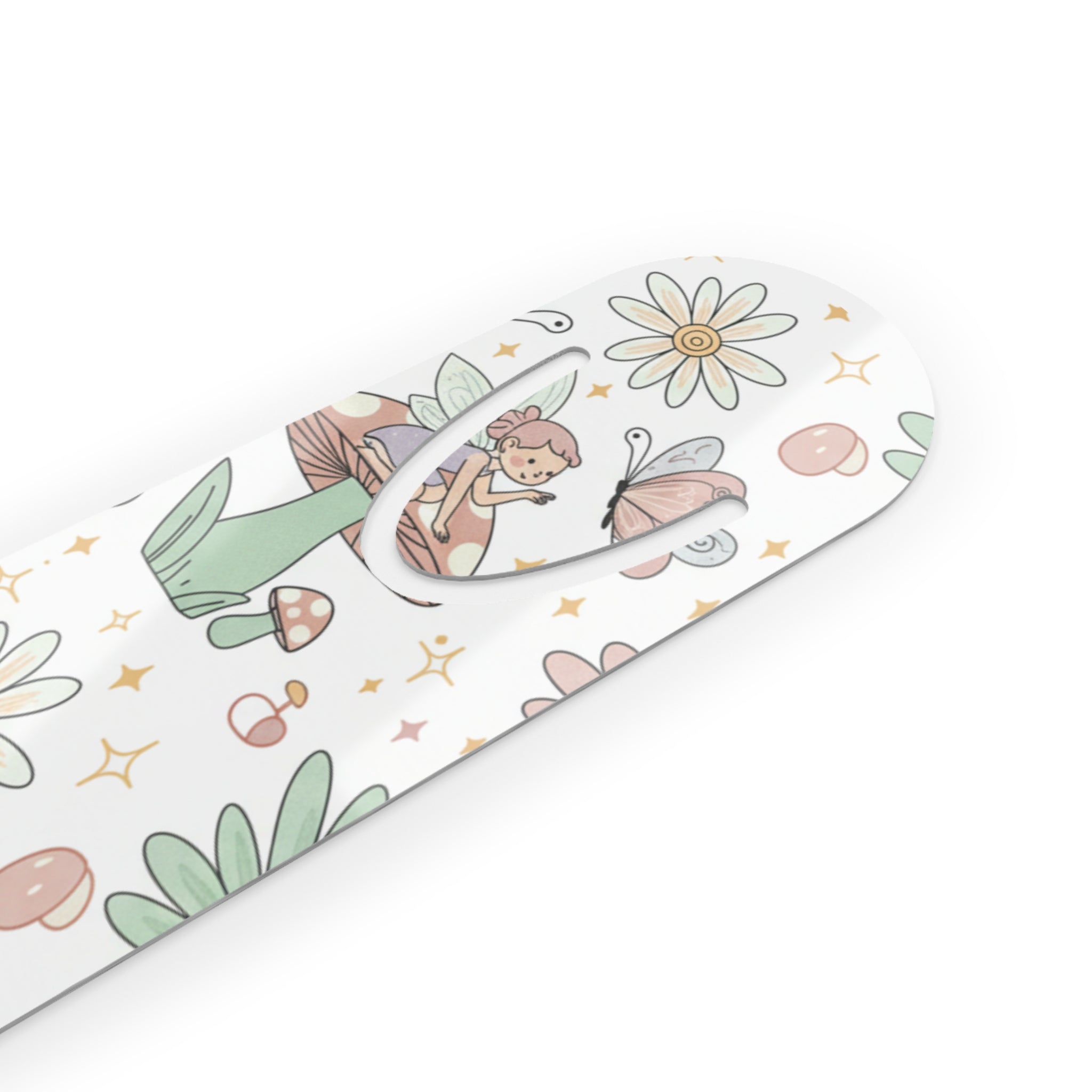 Floral Fairy Bookmark — Cute Mushroom & Daisy Reading Marker