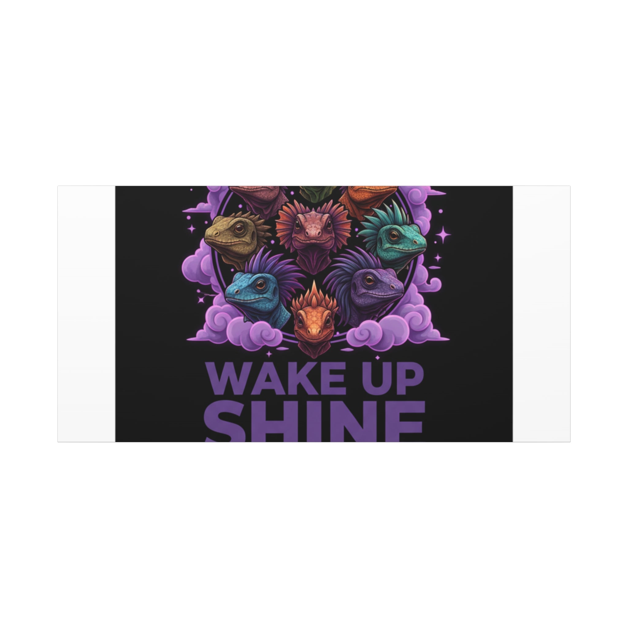 Wake Up Shine Act Canvas | IWD Feminist Slogan, Empowerment Typography