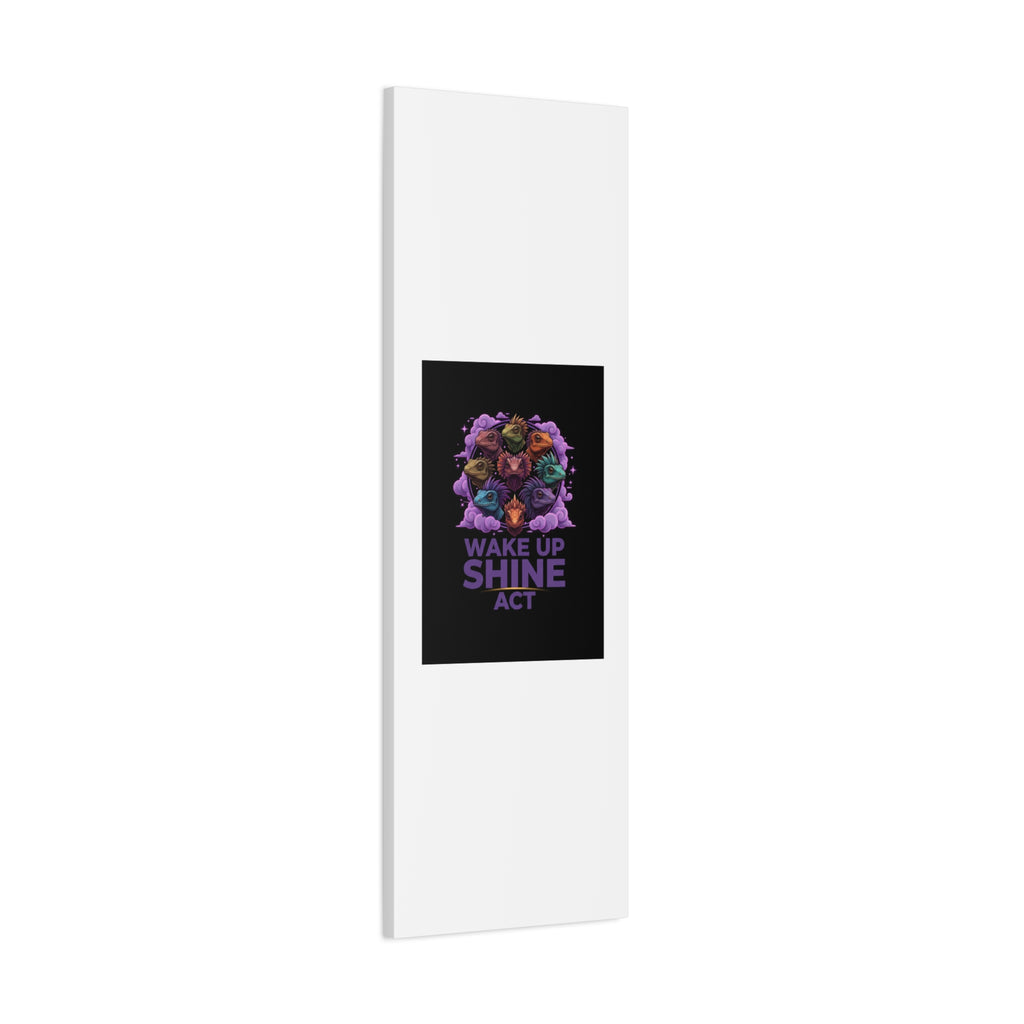 Wake Up Shine Act Canvas | IWD Feminist Slogan, Empowerment Typography