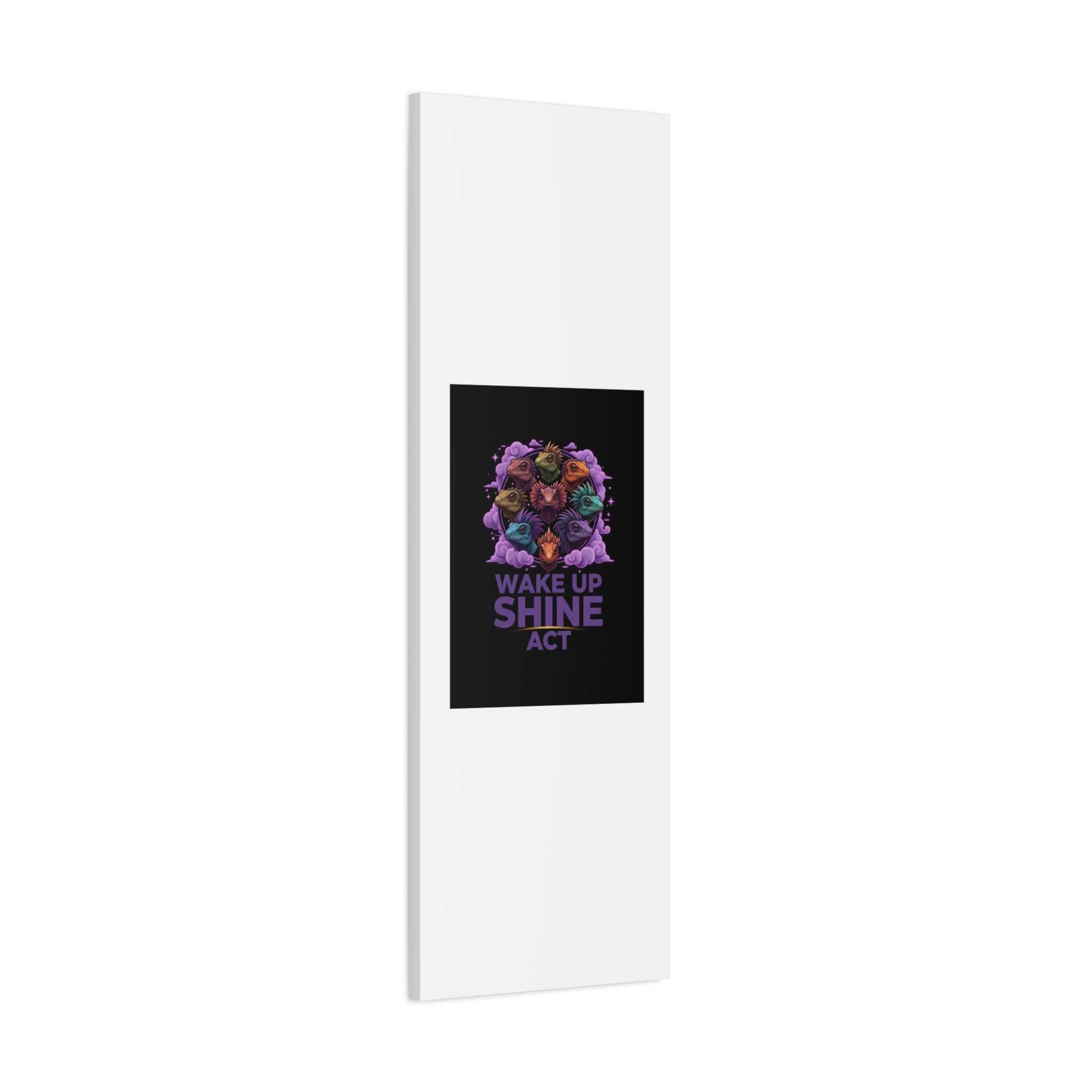 Wake Up Shine Act Canvas | IWD Feminist Slogan, Empowerment Typography