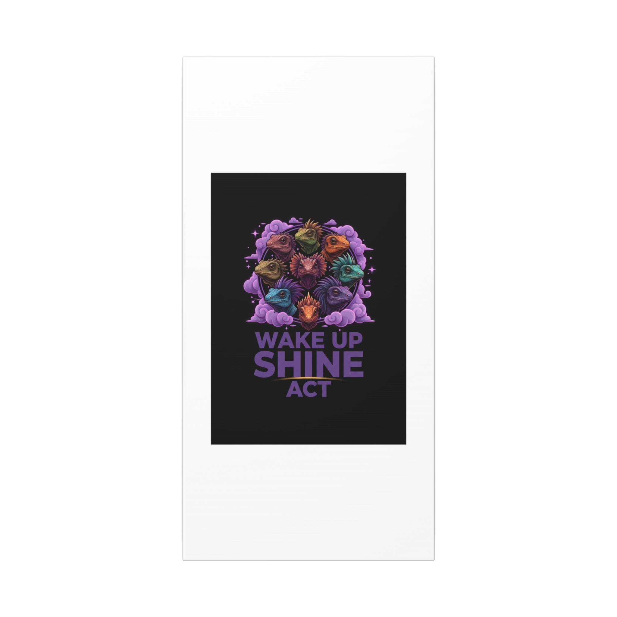 Wake Up Shine Act Canvas | IWD Feminist Slogan, Empowerment Typography