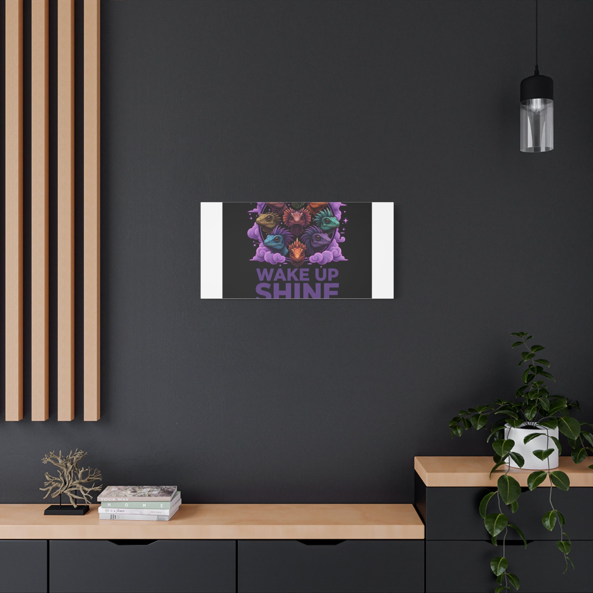 Wake Up Shine Act Canvas | IWD Feminist Slogan, Empowerment Typography