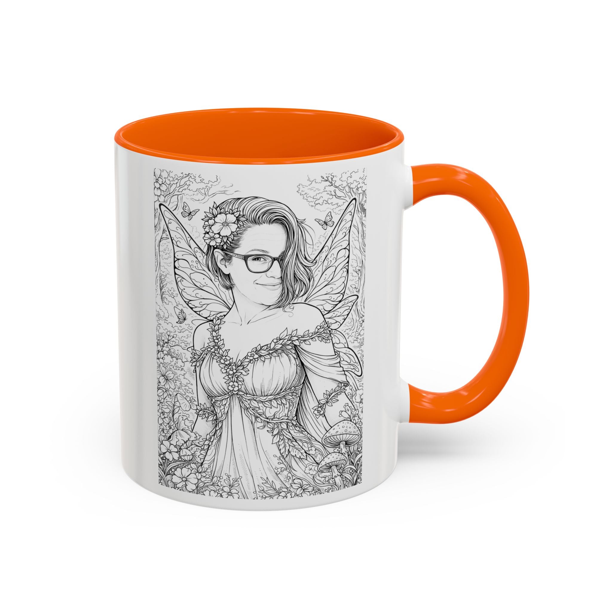Personalized Fairy Portrait Coffee Mug – Custom Photo to Fantasy Illustration