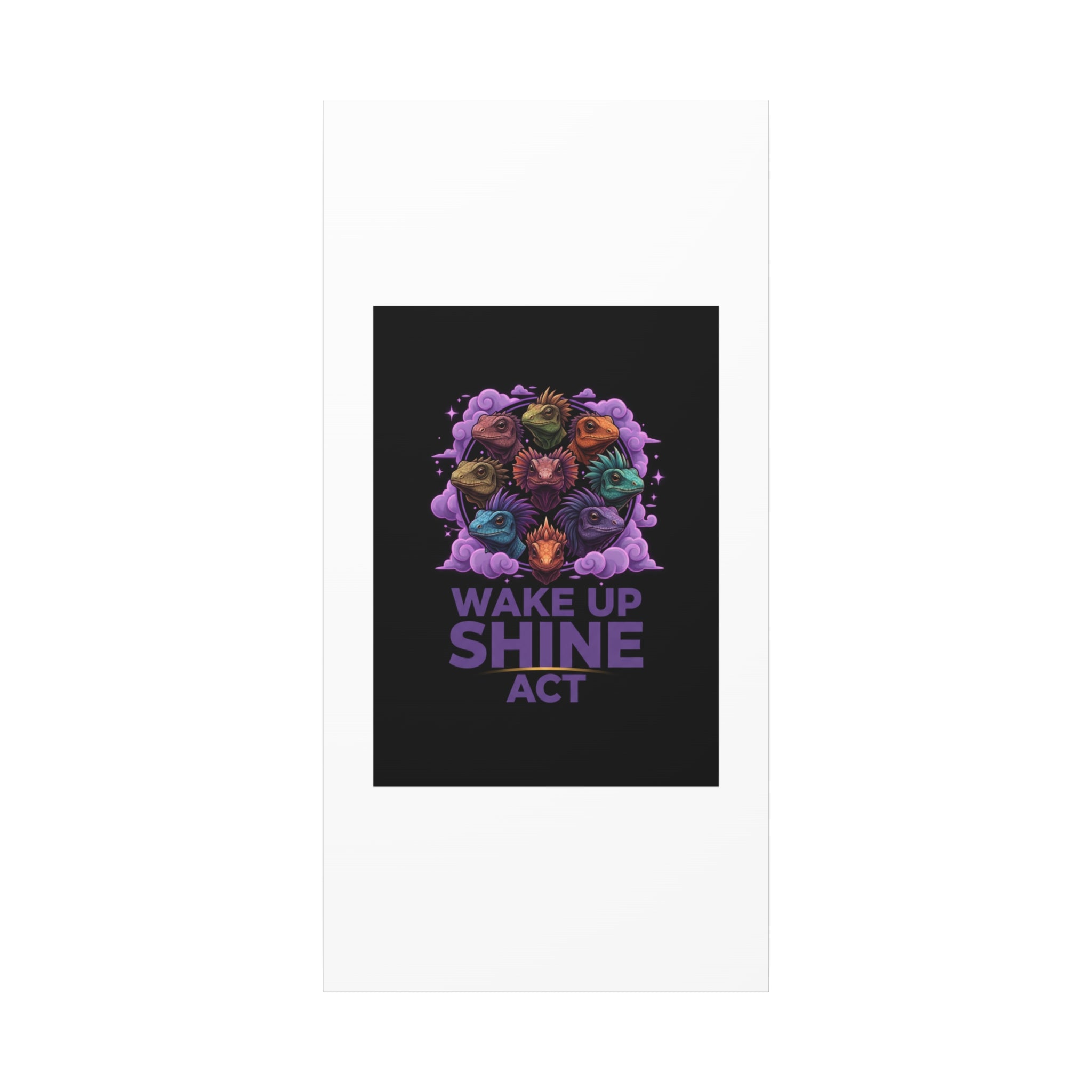 Wake Up Shine Act Canvas | IWD Feminist Slogan, Empowerment Typography