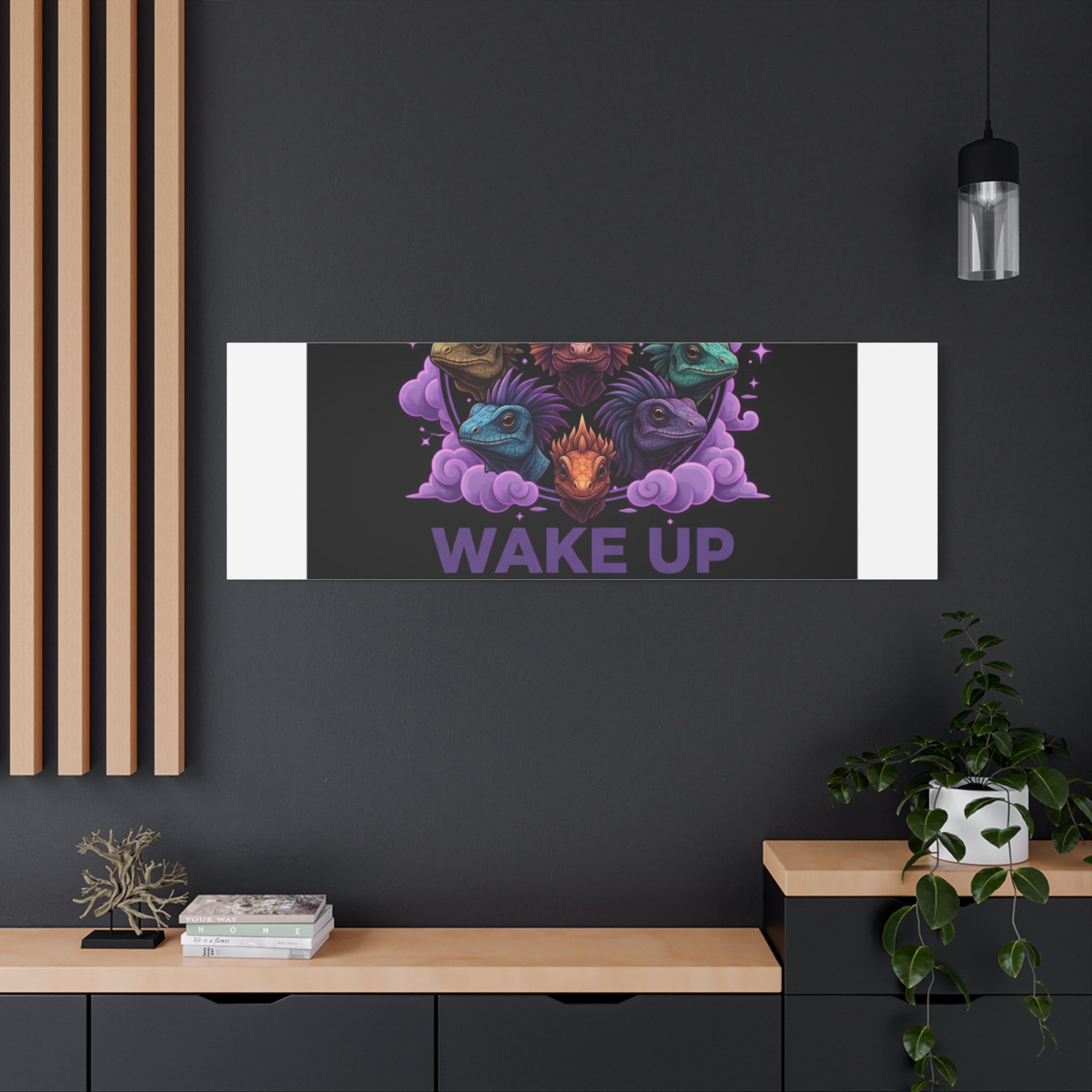 Wake Up Shine Act Canvas | IWD Feminist Slogan, Empowerment Typography