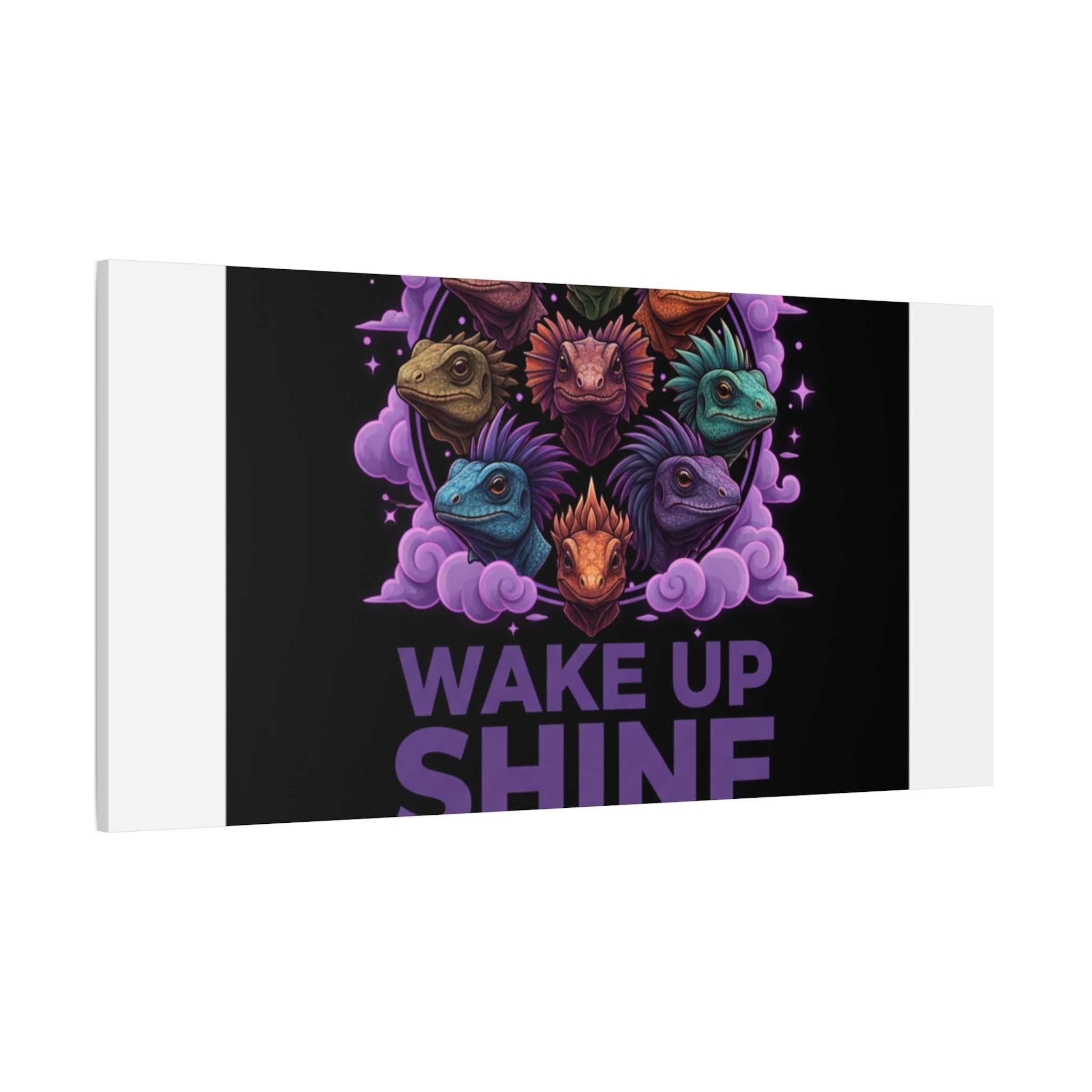 Wake Up Shine Act Canvas | IWD Feminist Slogan, Empowerment Typography