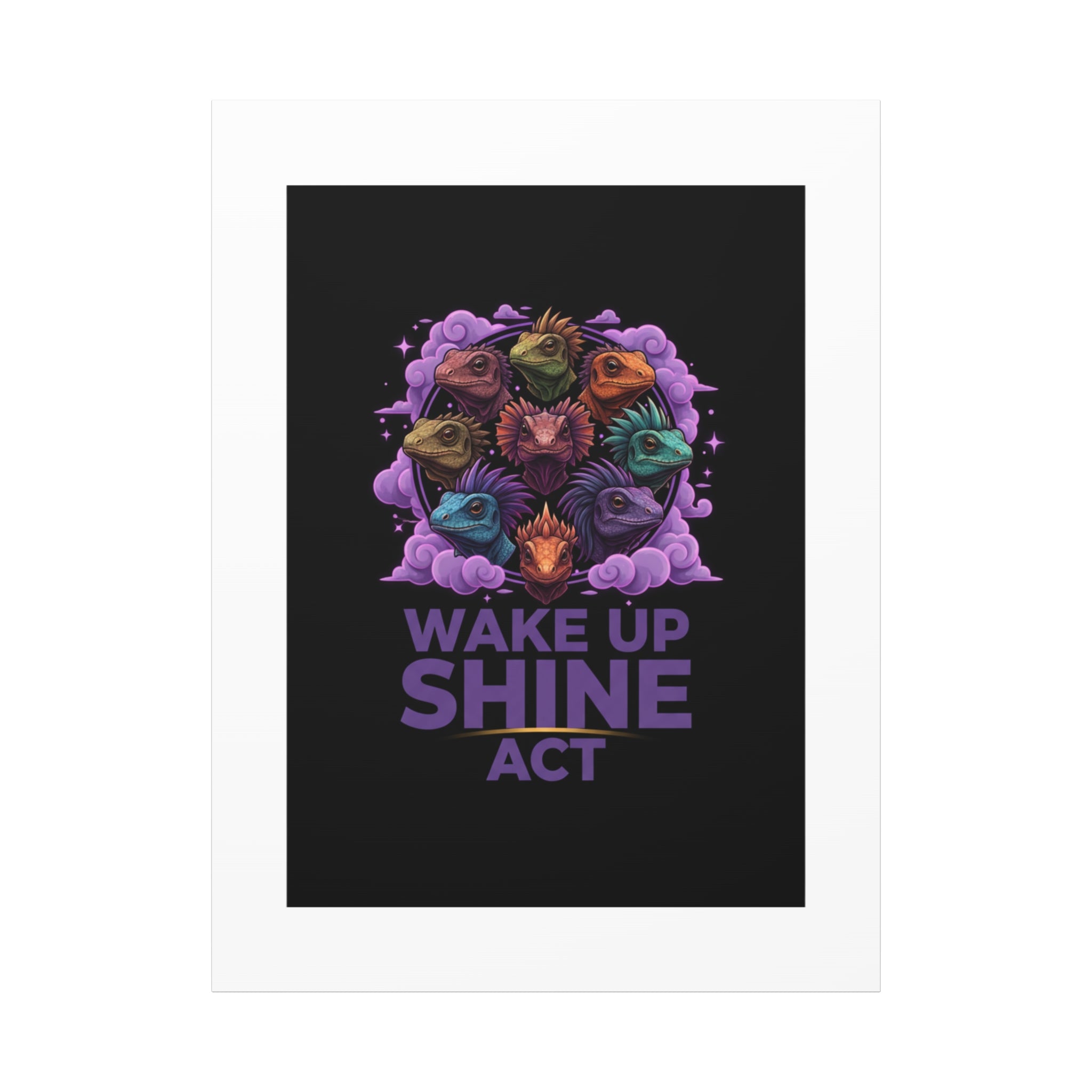 Wake Up Shine Act Canvas | IWD Feminist Slogan, Empowerment Typography