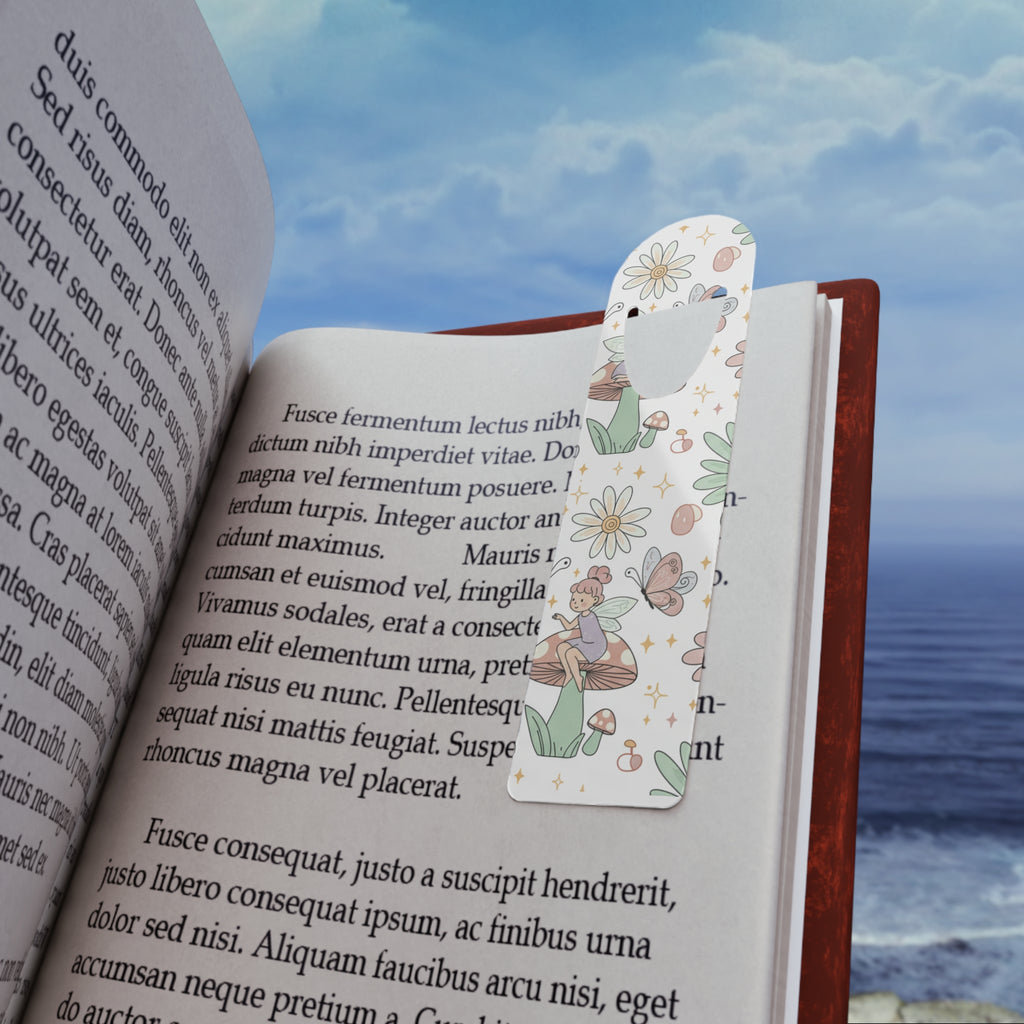 Floral Fairy Bookmark — Cute Mushroom & Daisy Reading Marker