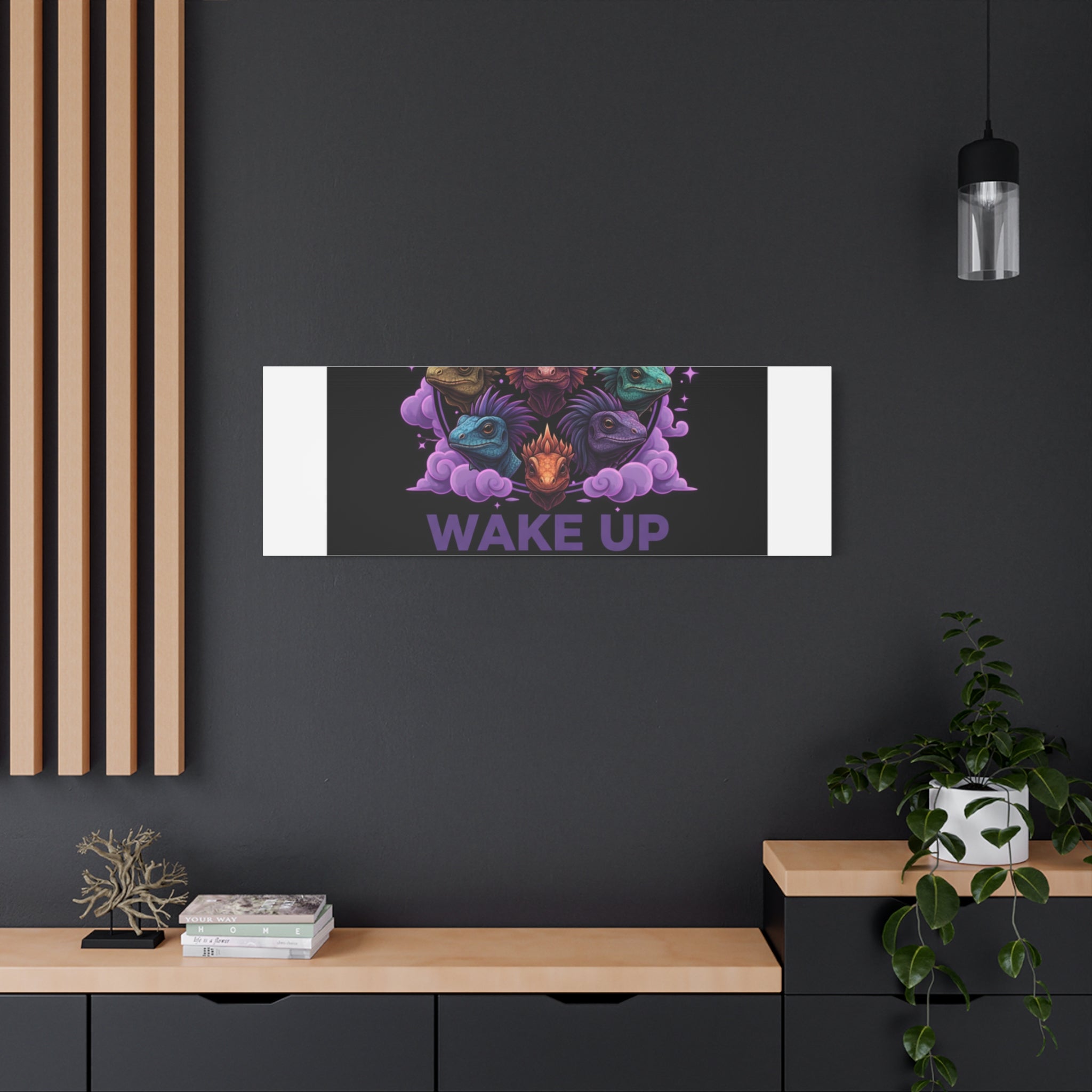 Wake Up Shine Act Canvas | IWD Feminist Slogan, Empowerment Typography