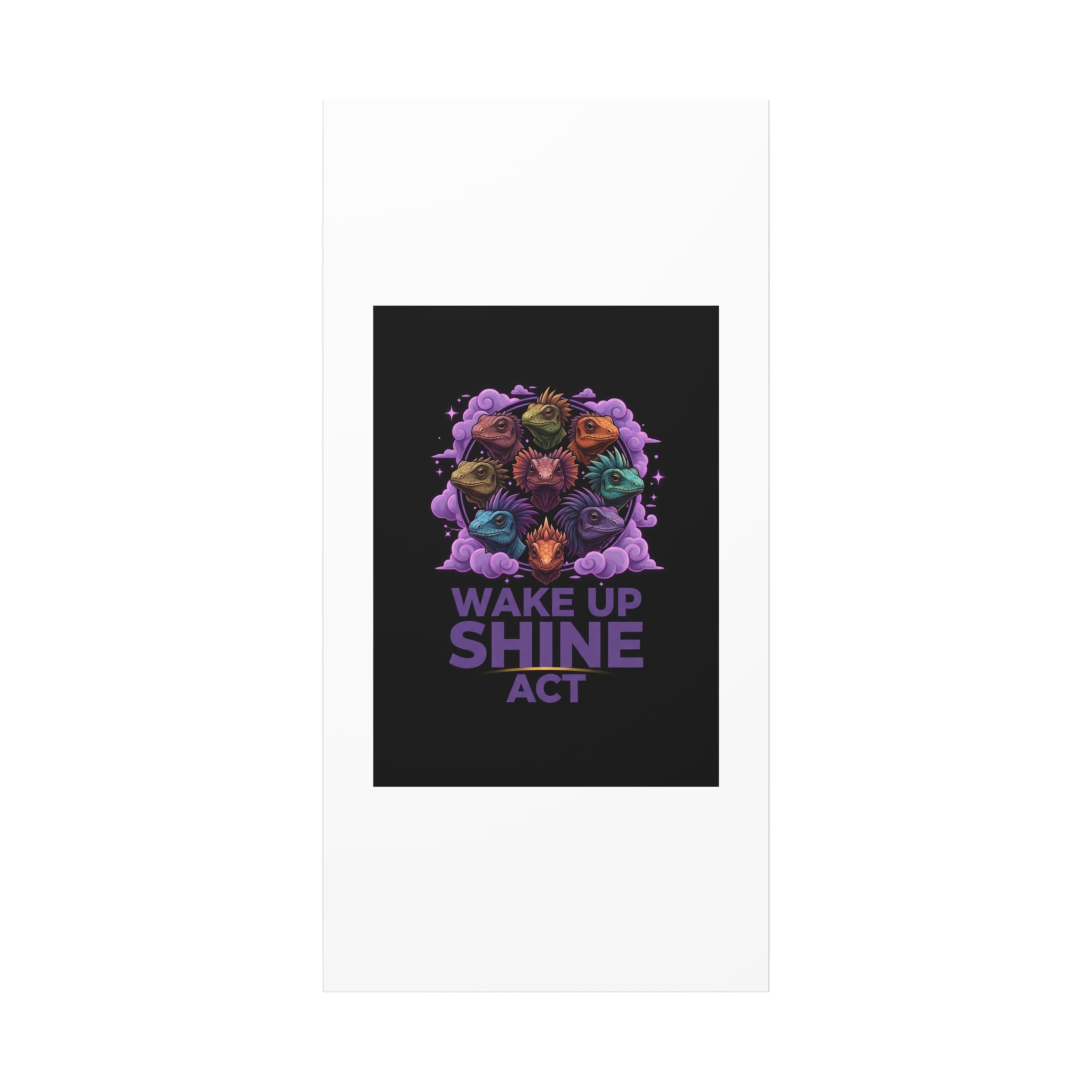 Wake Up Shine Act Canvas | IWD Feminist Slogan, Empowerment Typography