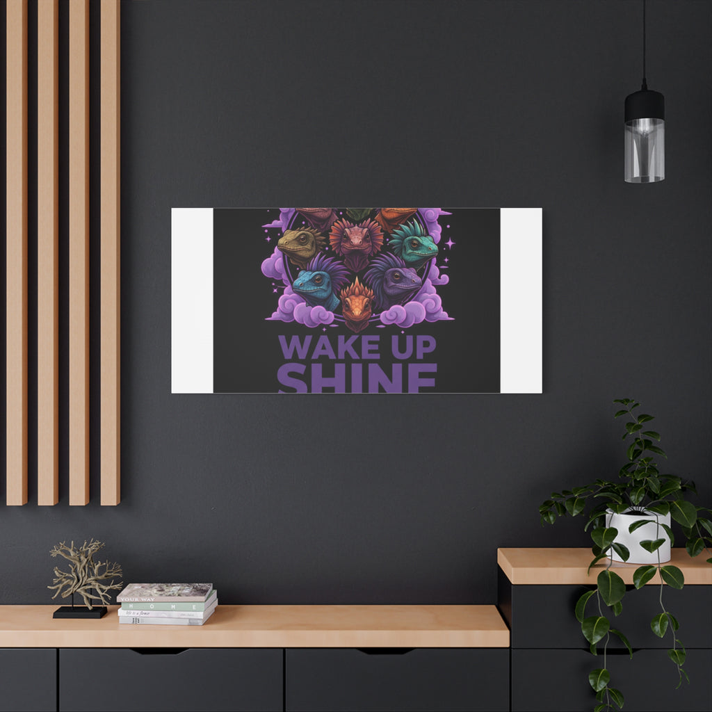 Wake Up Shine Act Canvas | IWD Feminist Slogan, Empowerment Typography