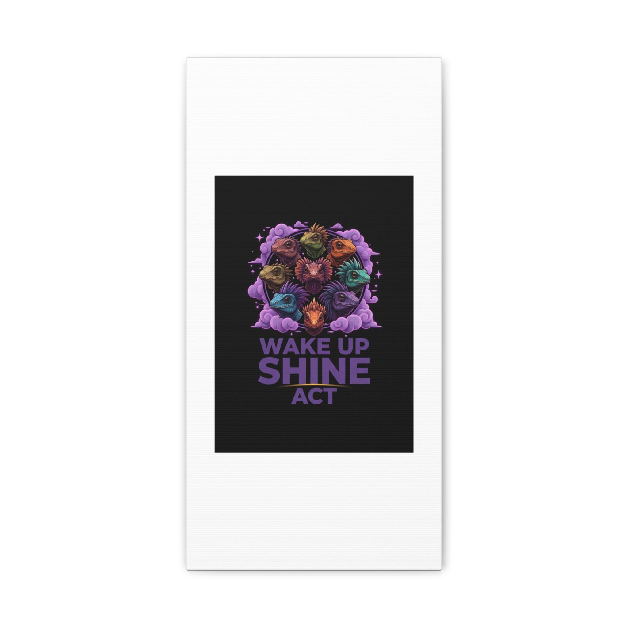 Wake Up Shine Act Canvas | IWD Feminist Slogan, Empowerment Typography