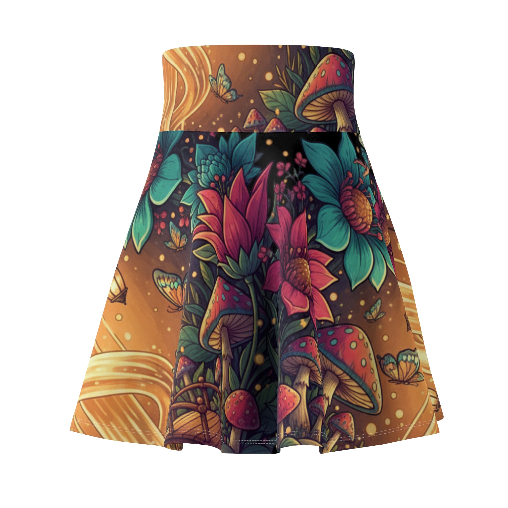 Lotus Lagoon Floral Print skirt