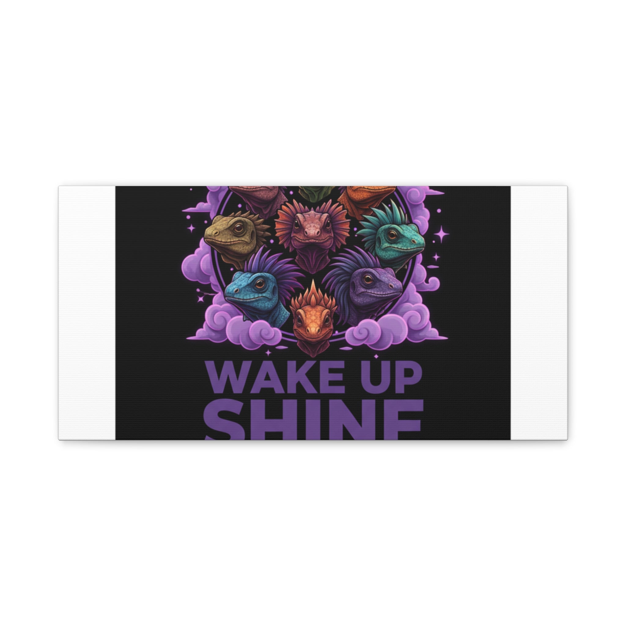Wake Up Shine Act Canvas | IWD Feminist Slogan, Empowerment Typography