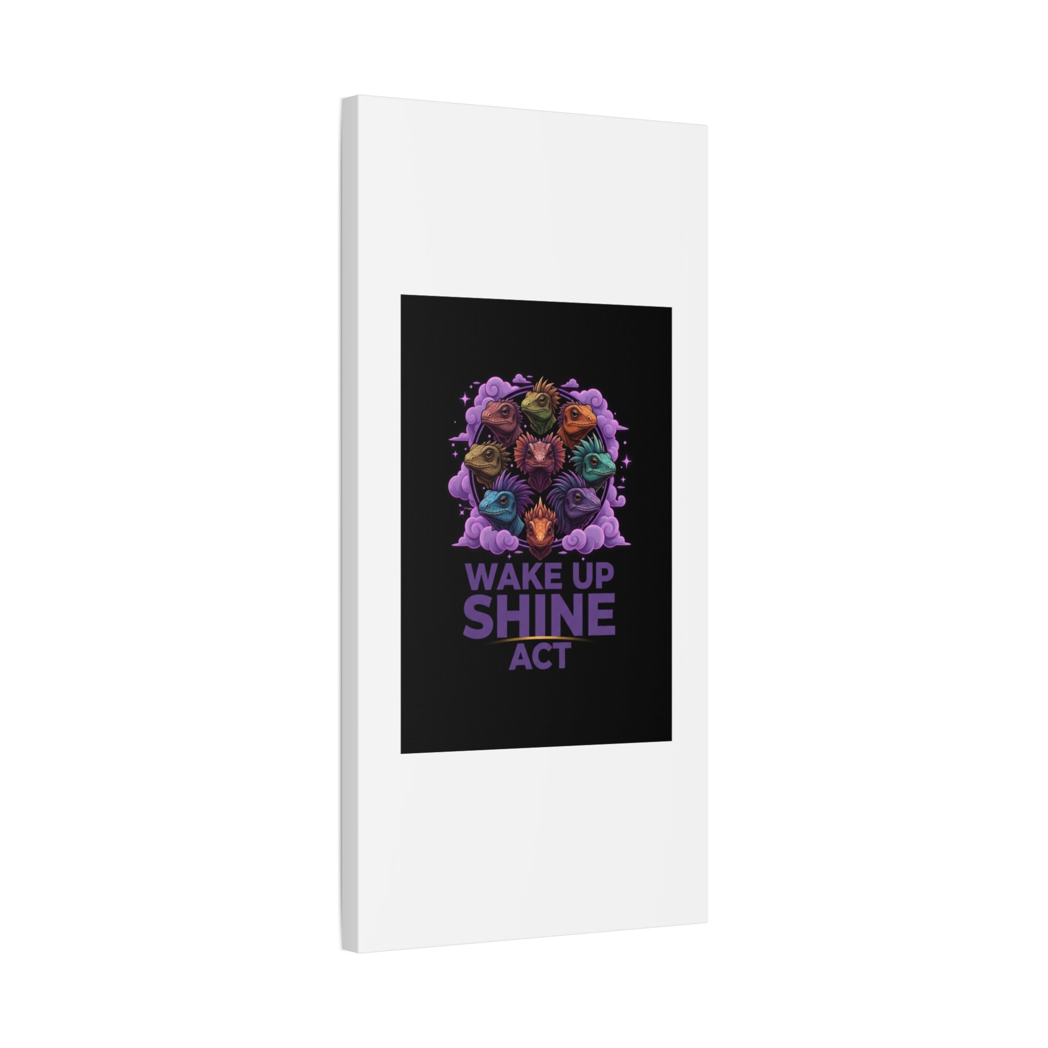 Wake Up Shine Act Canvas | IWD Feminist Slogan, Empowerment Typography