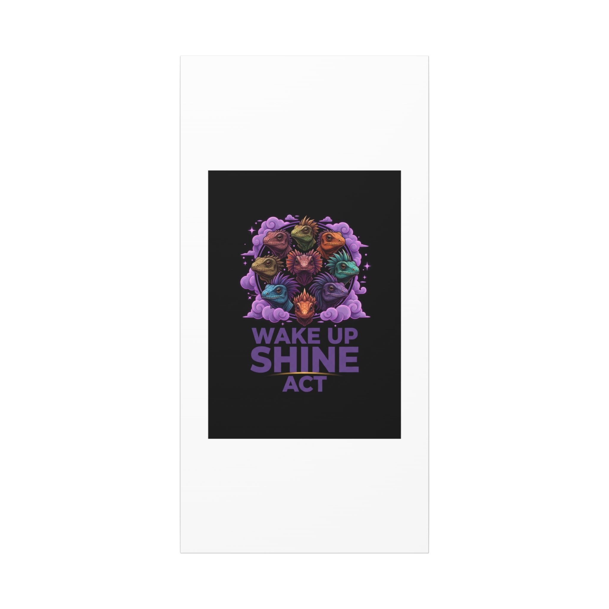 Wake Up Shine Act Canvas | IWD Feminist Slogan, Empowerment Typography