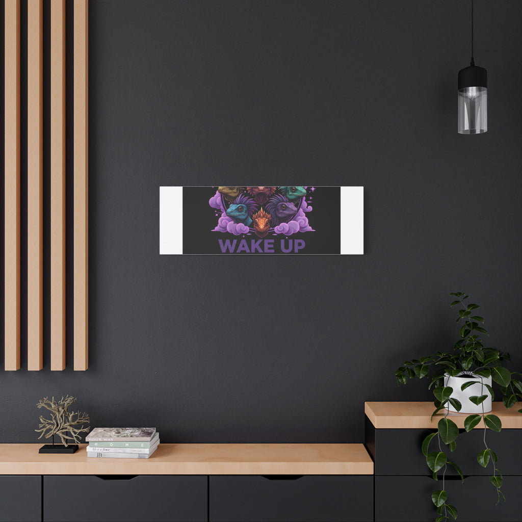 Wake Up Shine Act Canvas | IWD Feminist Slogan, Empowerment Typography