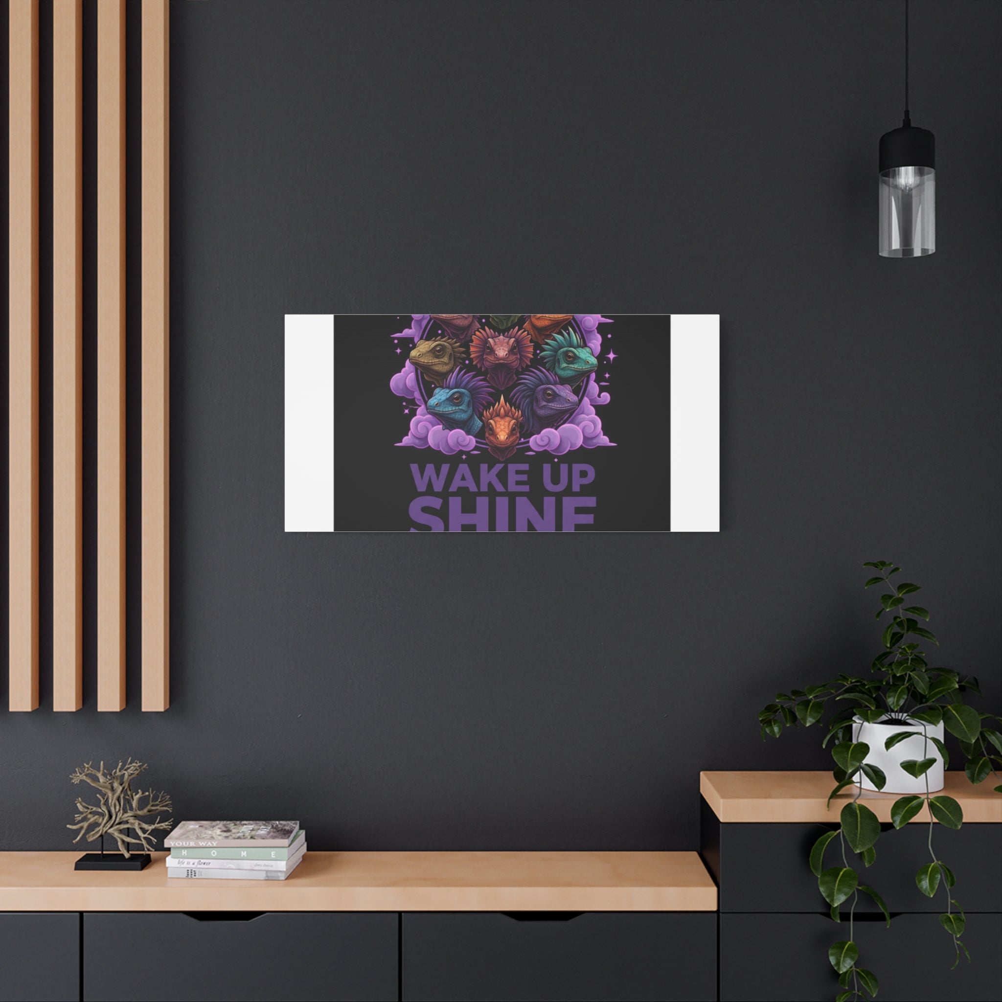 Wake Up Shine Act Canvas | IWD Feminist Slogan, Empowerment Typography