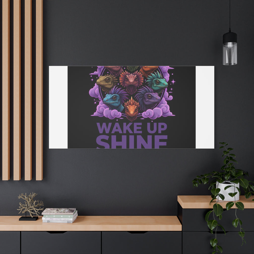 Wake Up Shine Act Canvas | IWD Feminist Slogan, Empowerment Typography