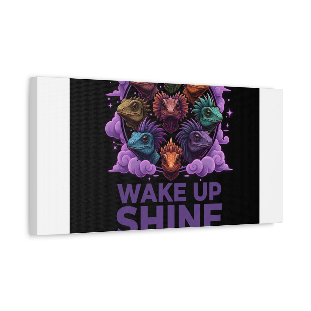Wake Up Shine Act Canvas | IWD Feminist Slogan, Empowerment Typography