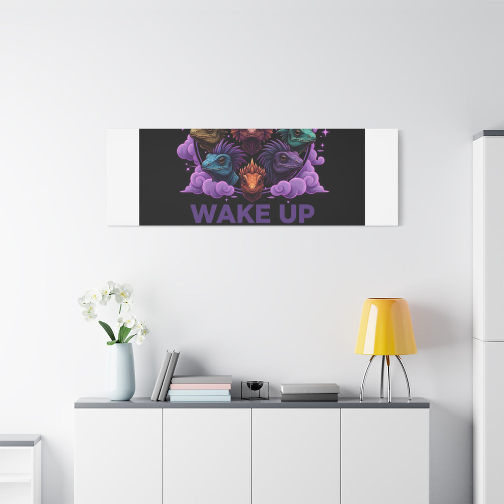 Wake Up Shine Act Canvas | IWD Feminist Slogan, Empowerment Typography