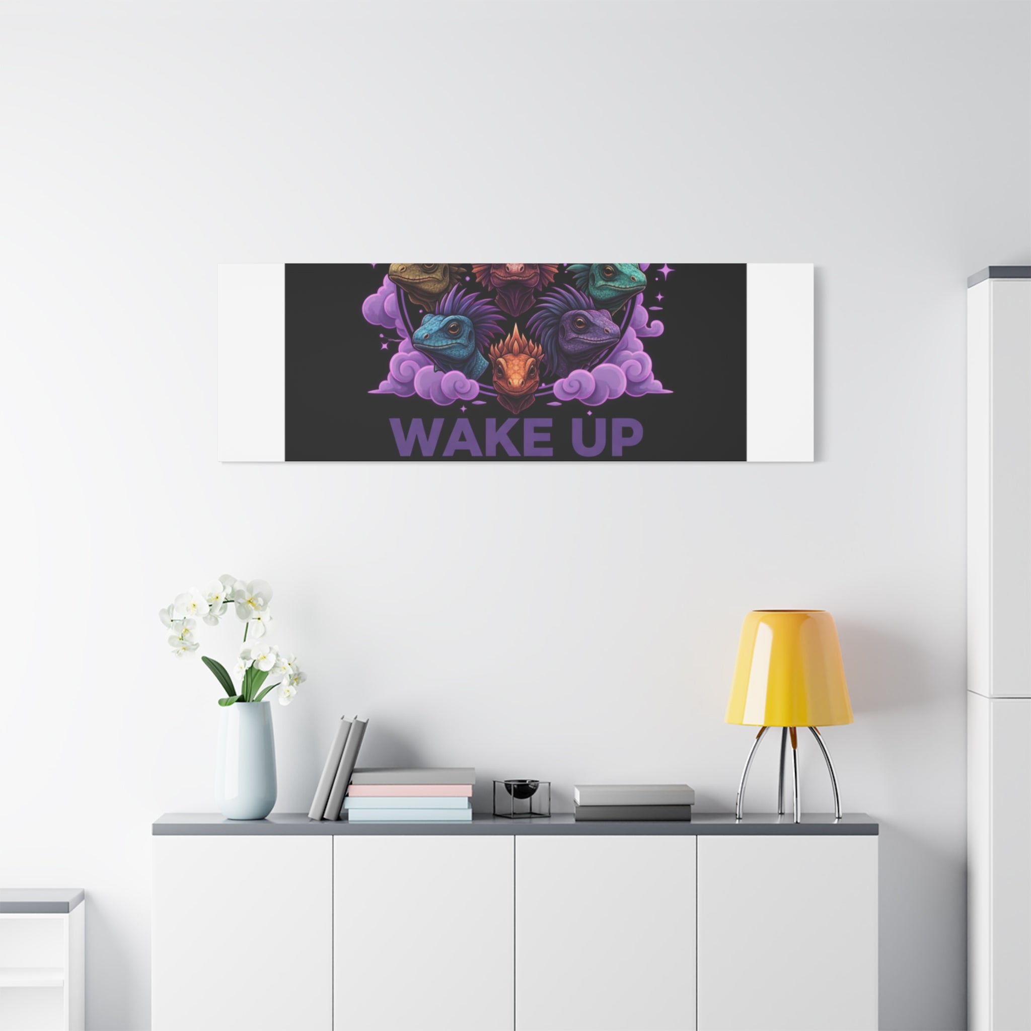 Wake Up Shine Act Canvas | IWD Feminist Slogan, Empowerment Typography